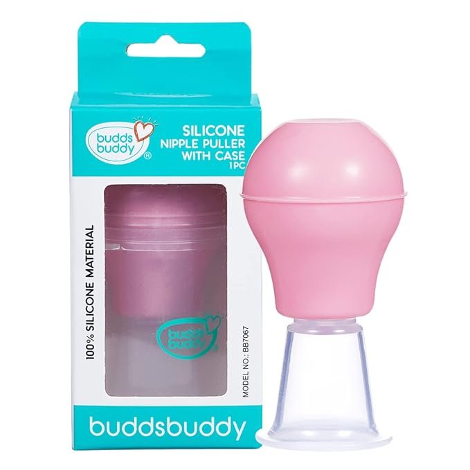 Buddsbuddy Silicone Nipple Puller with case 1pc BB7067 (Pink)