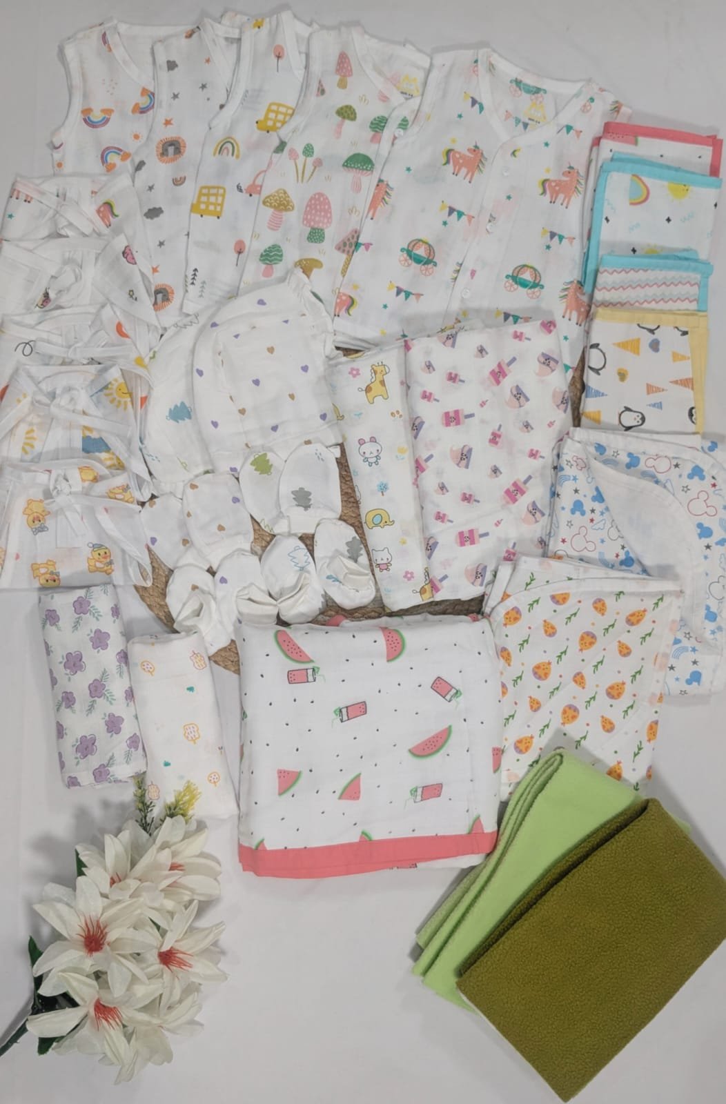Magizhchi Kit -Muslin Newbron Hospital Kit 30 Pcs | Baby Essential Set MKIT code:NBE