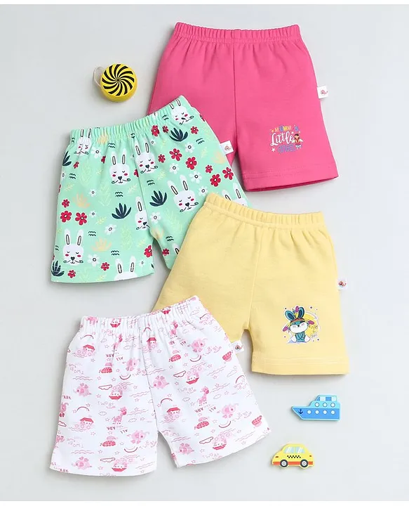 100% Knitted Cotton Kids Shorts – Cute Assorted Prints Summer Wear