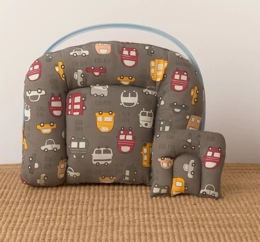 Pure Cotton Premium New Born Baby Net Bed | Infant Sleeping Net Bed-Brown vehicle code:NBE