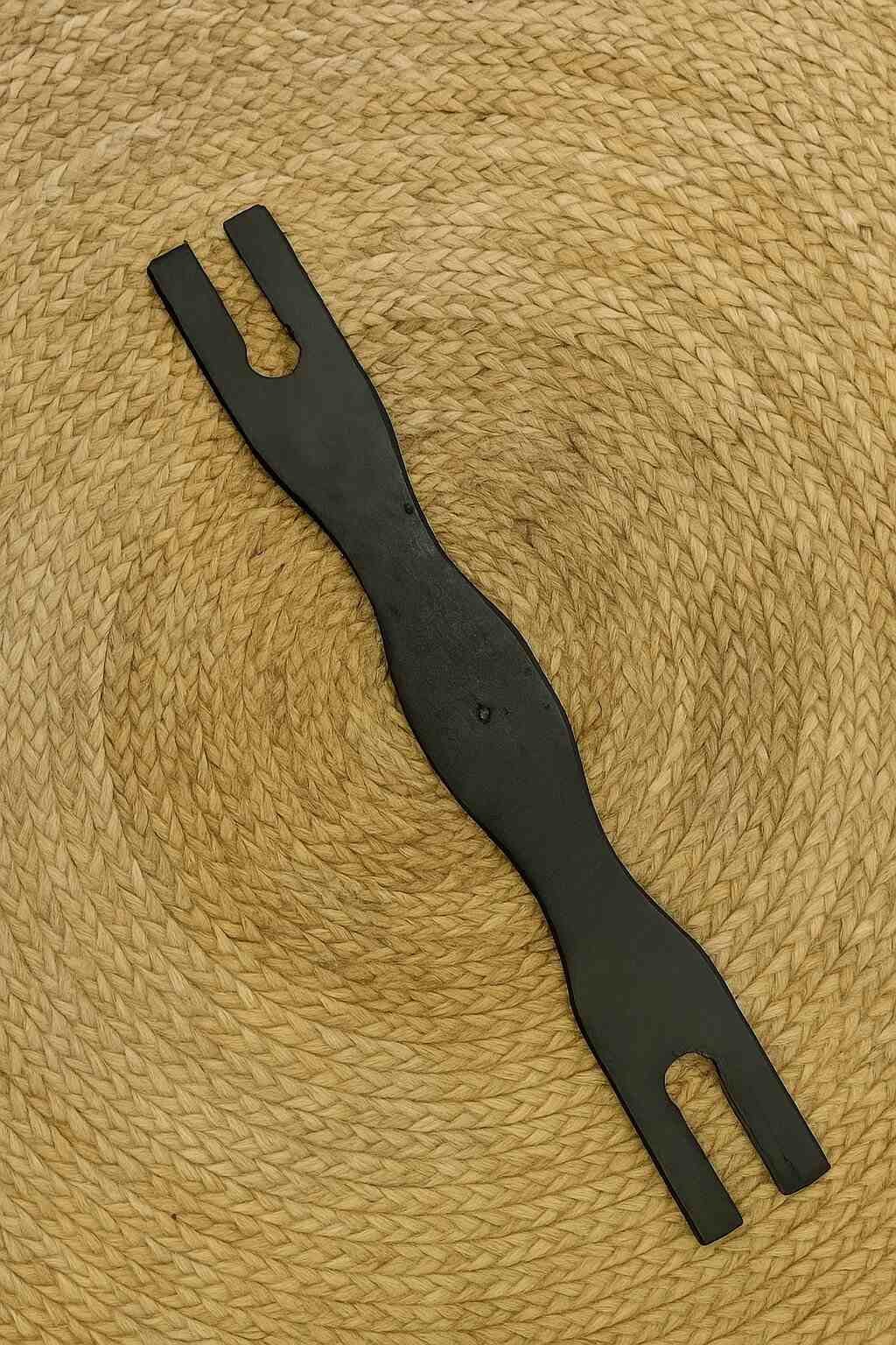 Traditional Neem Wooden Baby Cradle Swing Stick (Black) | Thottil Kambu code:NBE