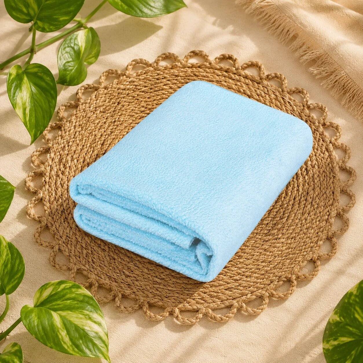 Baby dry sheet Large size Blue - Quick dry brand code:NBE,Knit