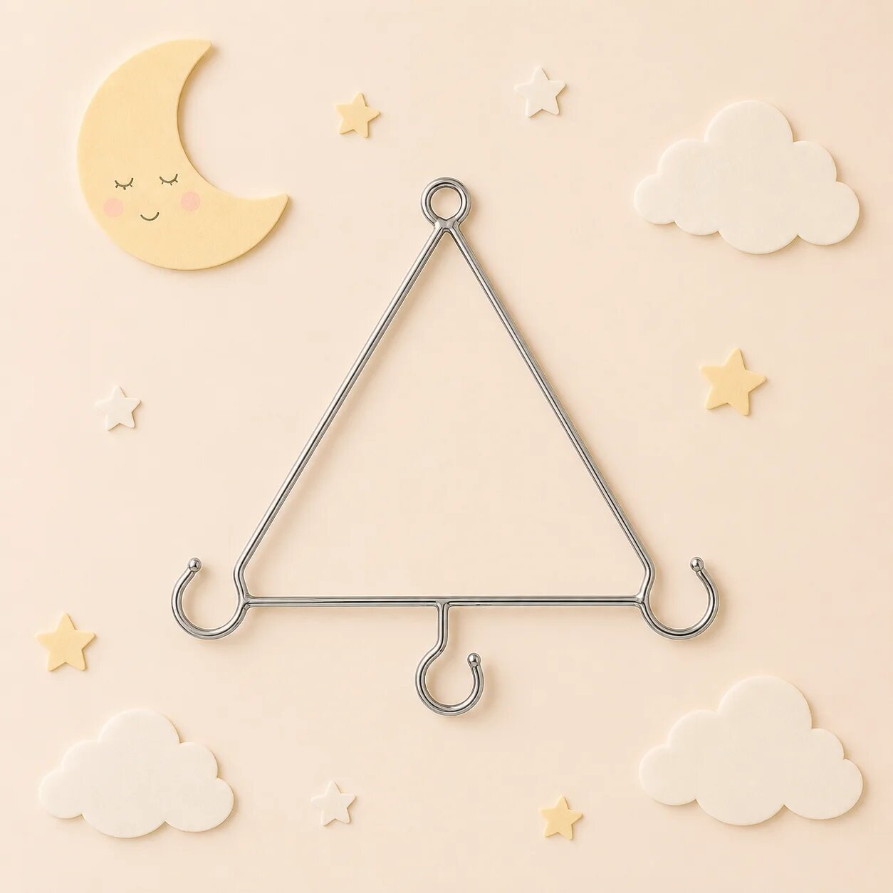 Stainless Steel Baby Cradle S-Hook (Capacity 30Kg) Hanger (Triangle) code:NBE