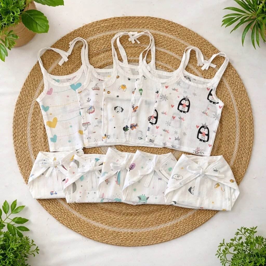 10 pcs muslin newbron hospital kit/magizhchi kit /baby essential set mkit code:nbe,combo