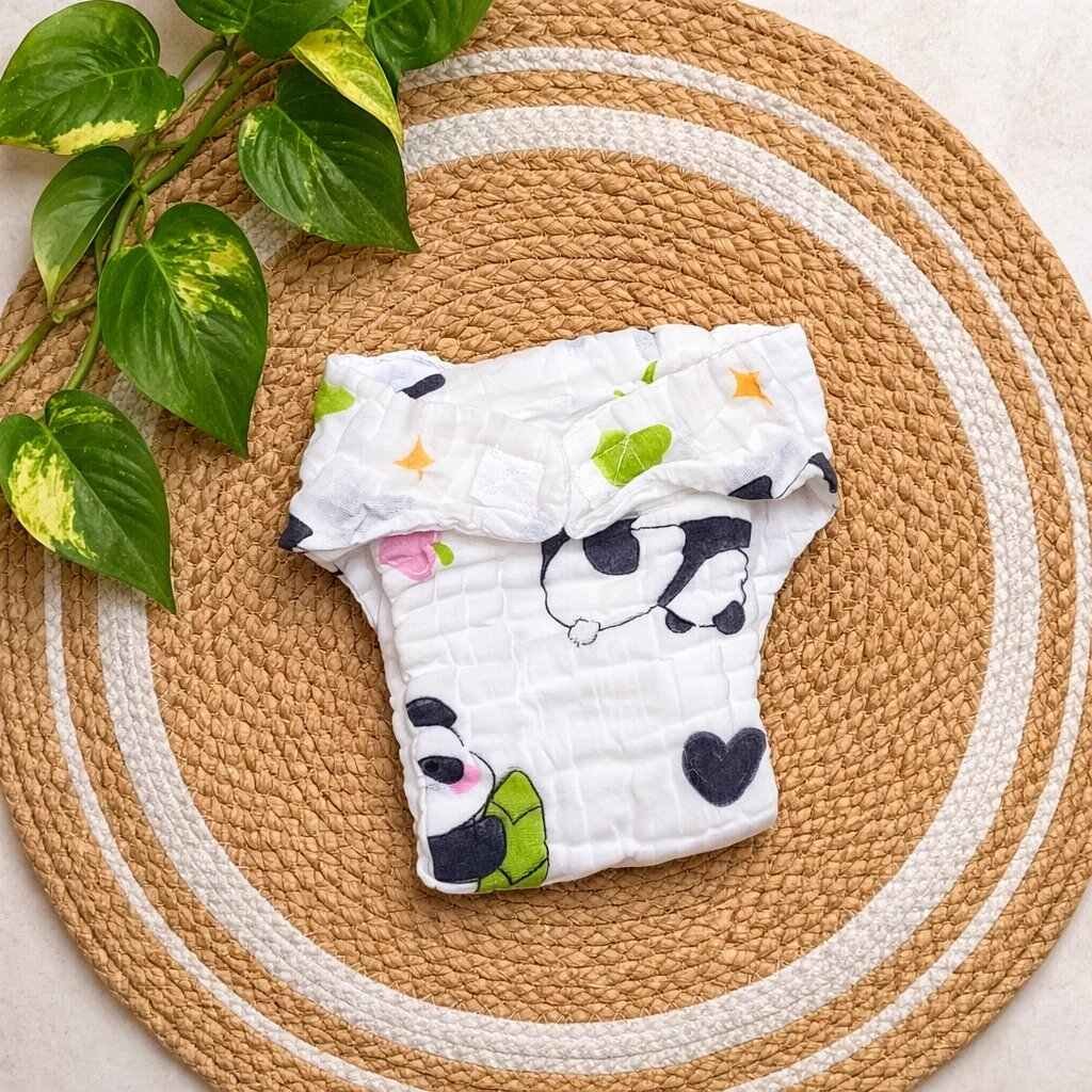 Muslin Multi Layer Nappy for Newborn Baby (0-6 Months)code:NBE
