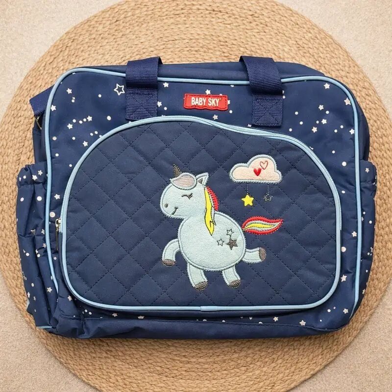 High quality Multi-purpose Mother Bag-blue unicron