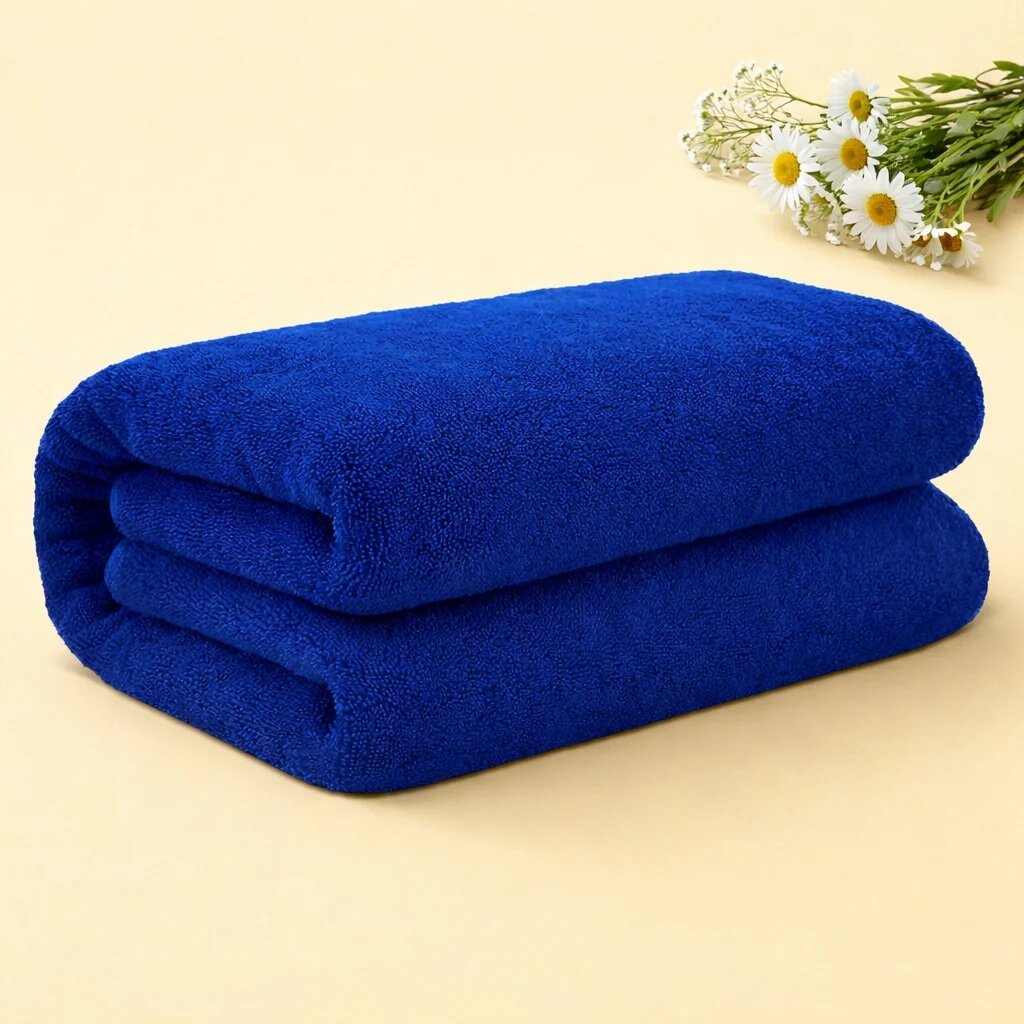 Fluffy Towel - Bath towel for babies and adults - Navy Blue code:NBE,Knit