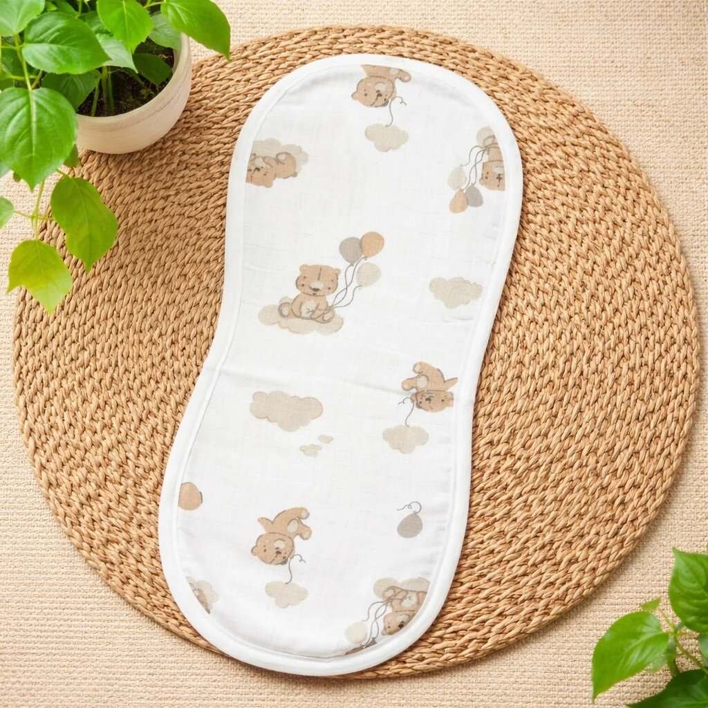 Soft Muslin Burp Cloth – Cute Assorted Baby Print