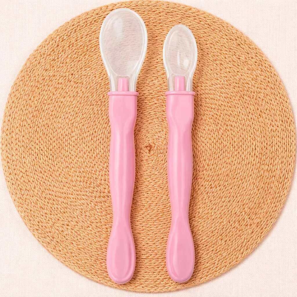 Soft Silicone Baby Feeding Spoon Set | Newborn Weaning Spoon