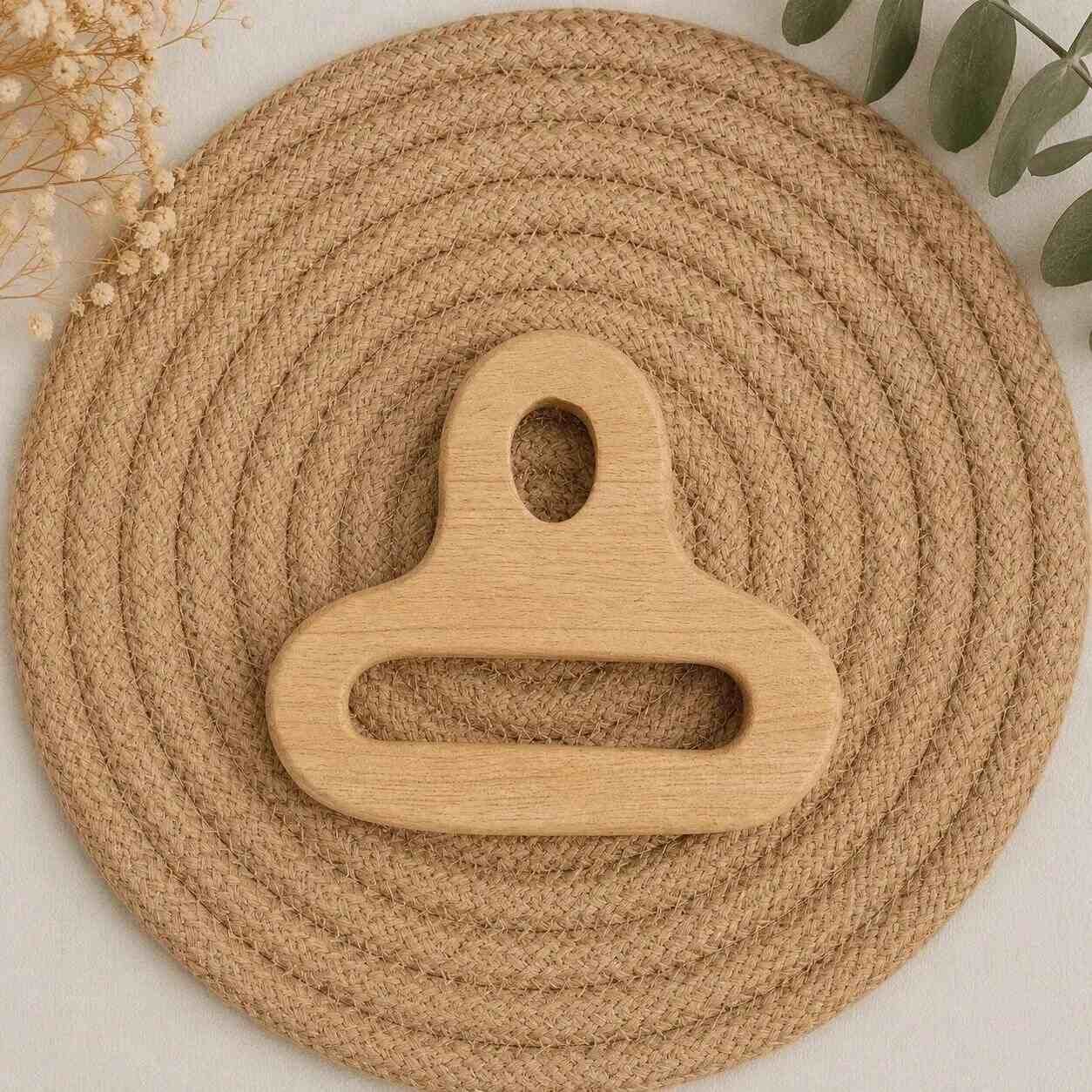 Neem Wood Baby Teether Natural BPA-Free Teething Toy-HL