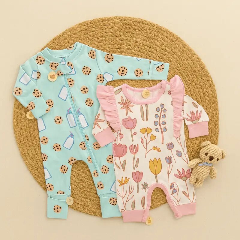 Girls Full Romper Combo Pack of 2 | Newborn to 2 Years | Pure Knitted Cotton code: NBE,Knit
