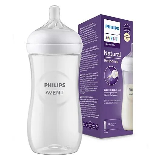 Philips Avent Natural Response Baby Feeding Bottle - 330 ml