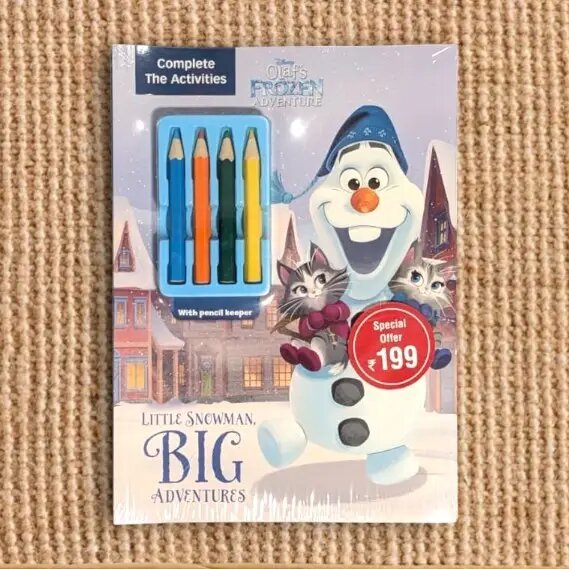 Disney Frozen Olaf Activity Book with Crayons Set