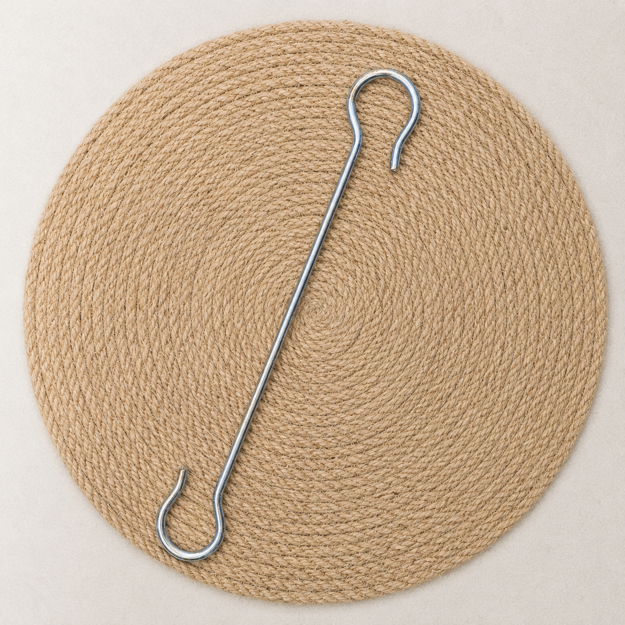 Stainless steel "S" hook - 2.5 Feet for cradle cloth code:NBE