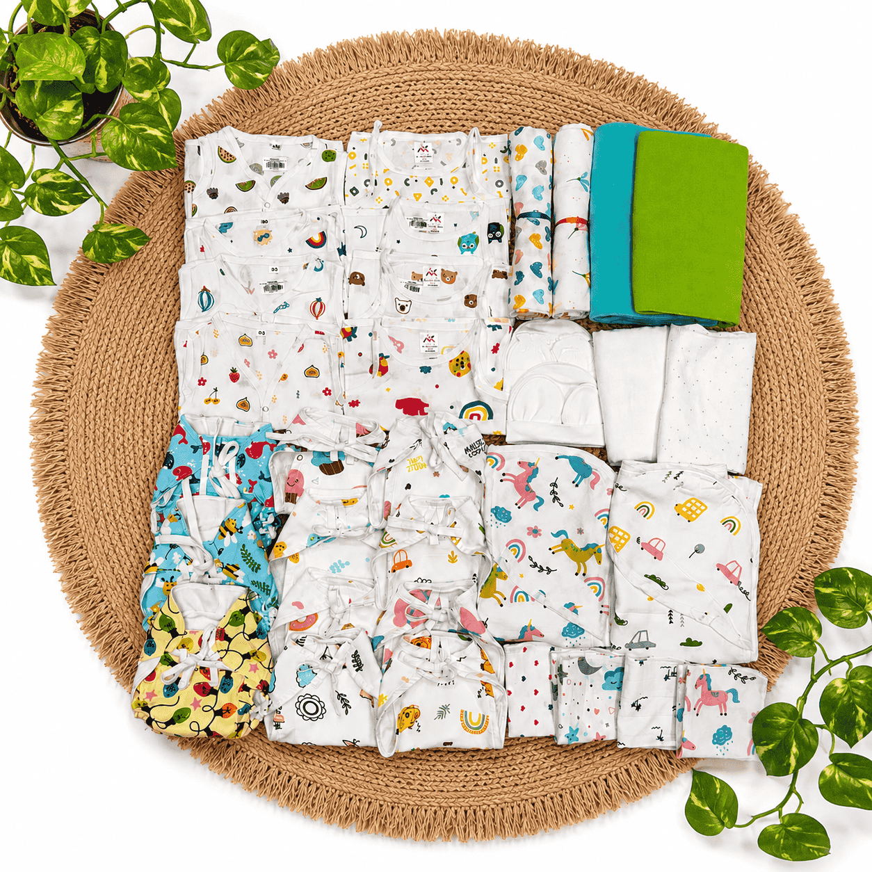 38 pcs pcs muslin newborn hospital kit/magizhchi kit /baby essential set mkit code:nbe,combo