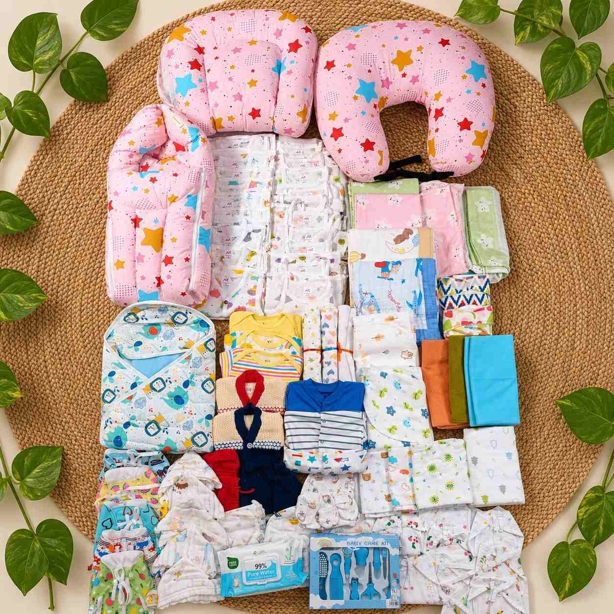 104 pcs pcs muslin newborn hospital kit/magizhchi kit /baby essential set mkit code:nbe,combo