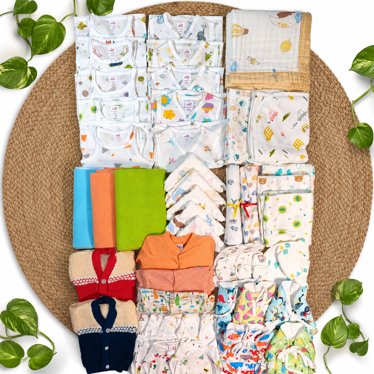 50pcs muslin newborn hospital kit/magizhchi kit /baby essential set mkit code:nbe,combo