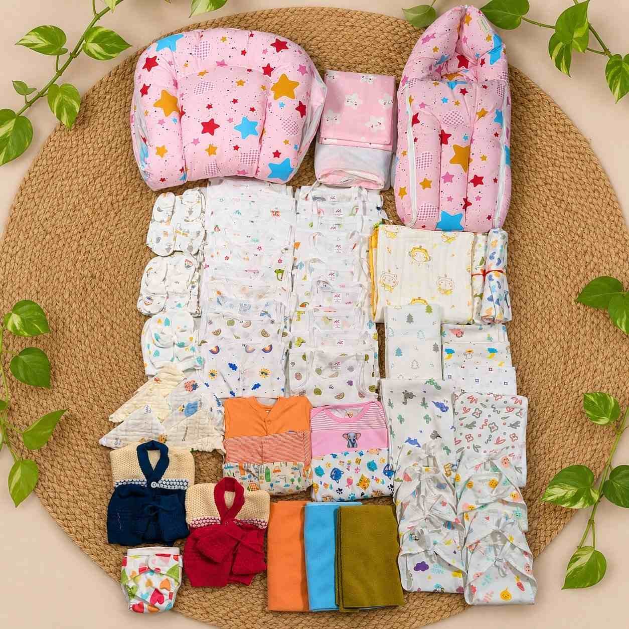 80 pcs pcs muslin newborn hospital kit/magizhchi kit /baby essential set mkit code:nbe,combo