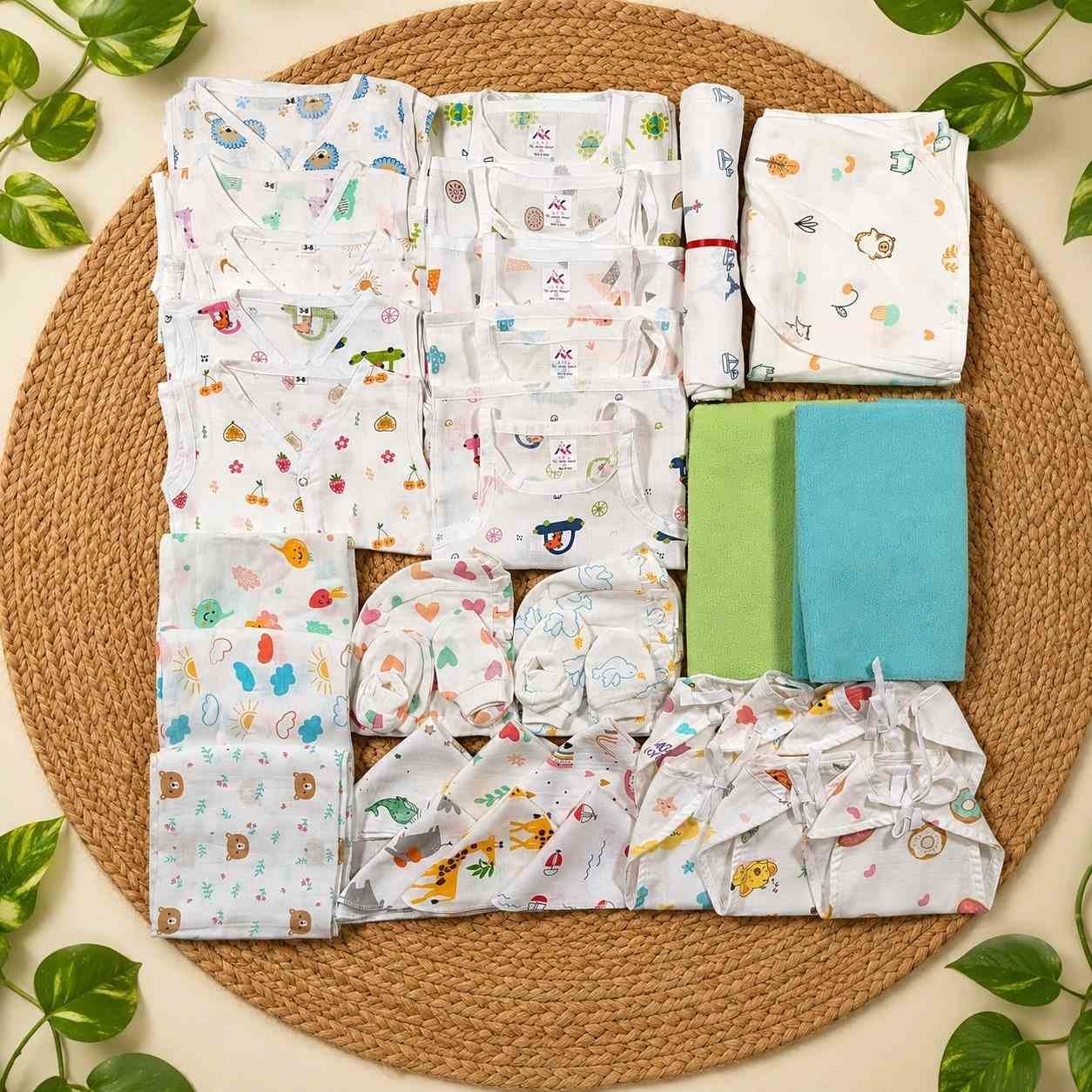 35 pcs pcs muslin newborn hospital kit/magizhchi kit /baby essential set mkit code:nbe,combo