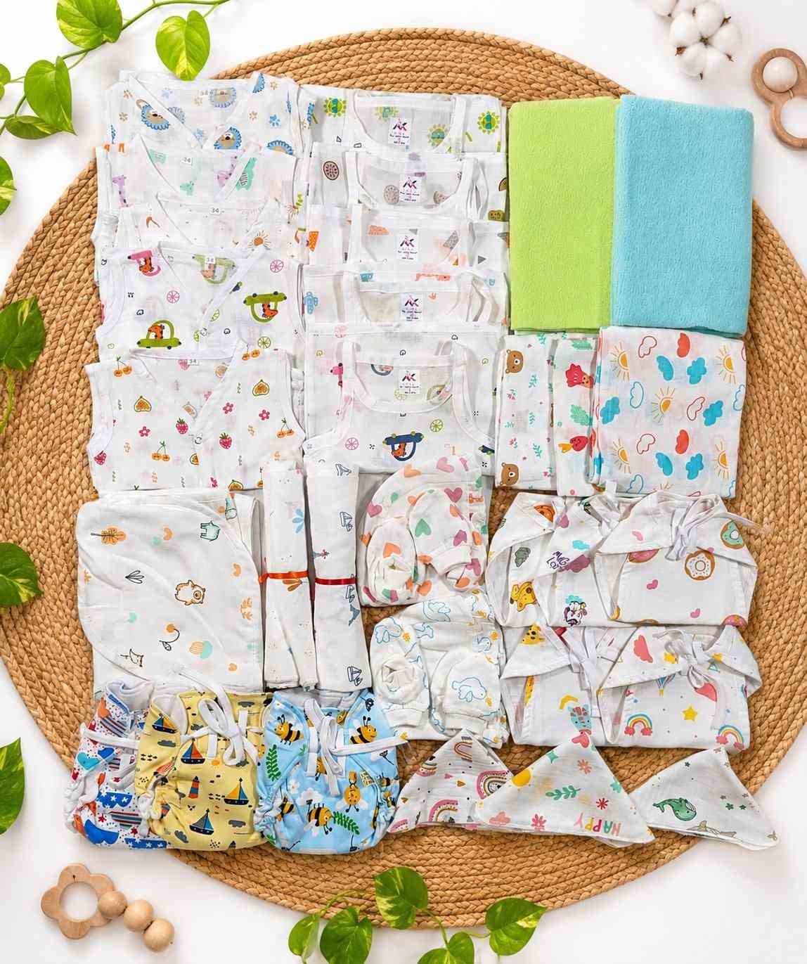35 pcs pcs muslin newborn hospital kit/magizhchi kit /baby essential set mkit code:nbe,combo