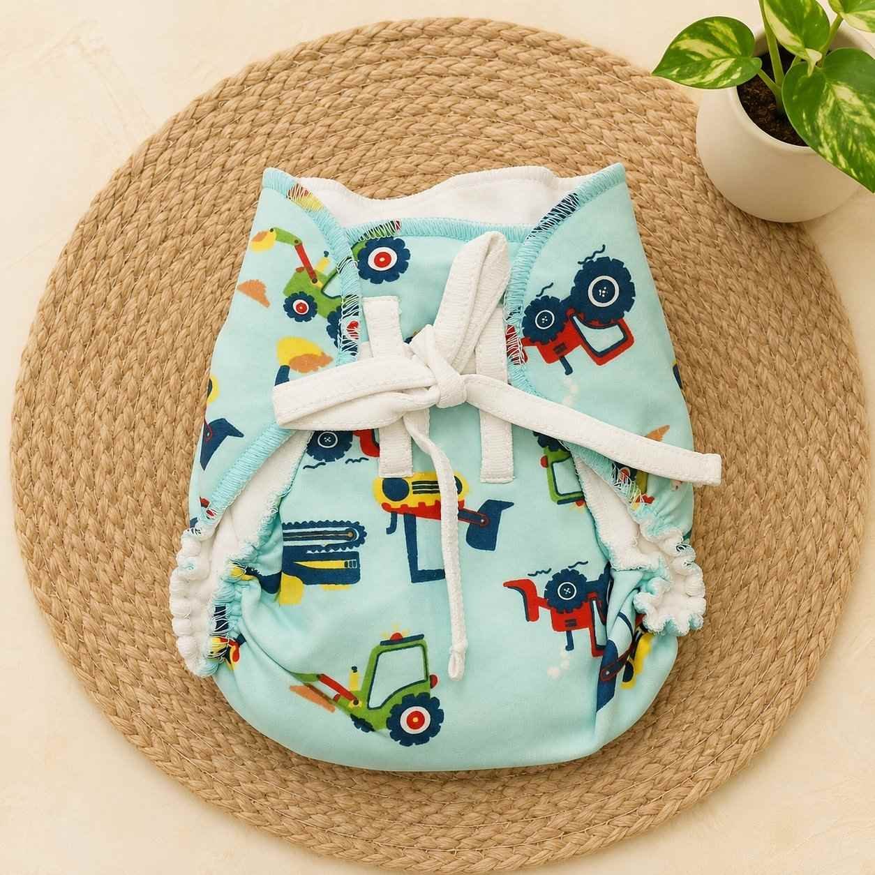 dry feel langot for newborns (0-6 months)- blue vehicle code: nbe, diaper,knit