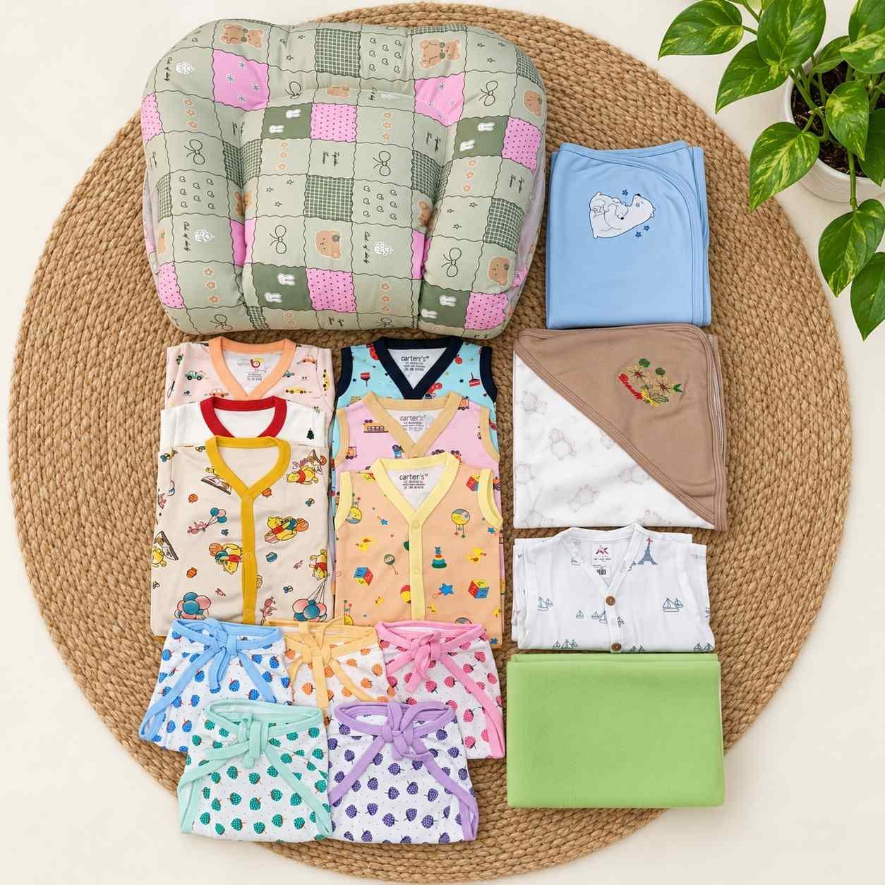 17 pcs knitted newborn hospital kit/magizhchi kit /baby essential set mkit code:nbe,combo