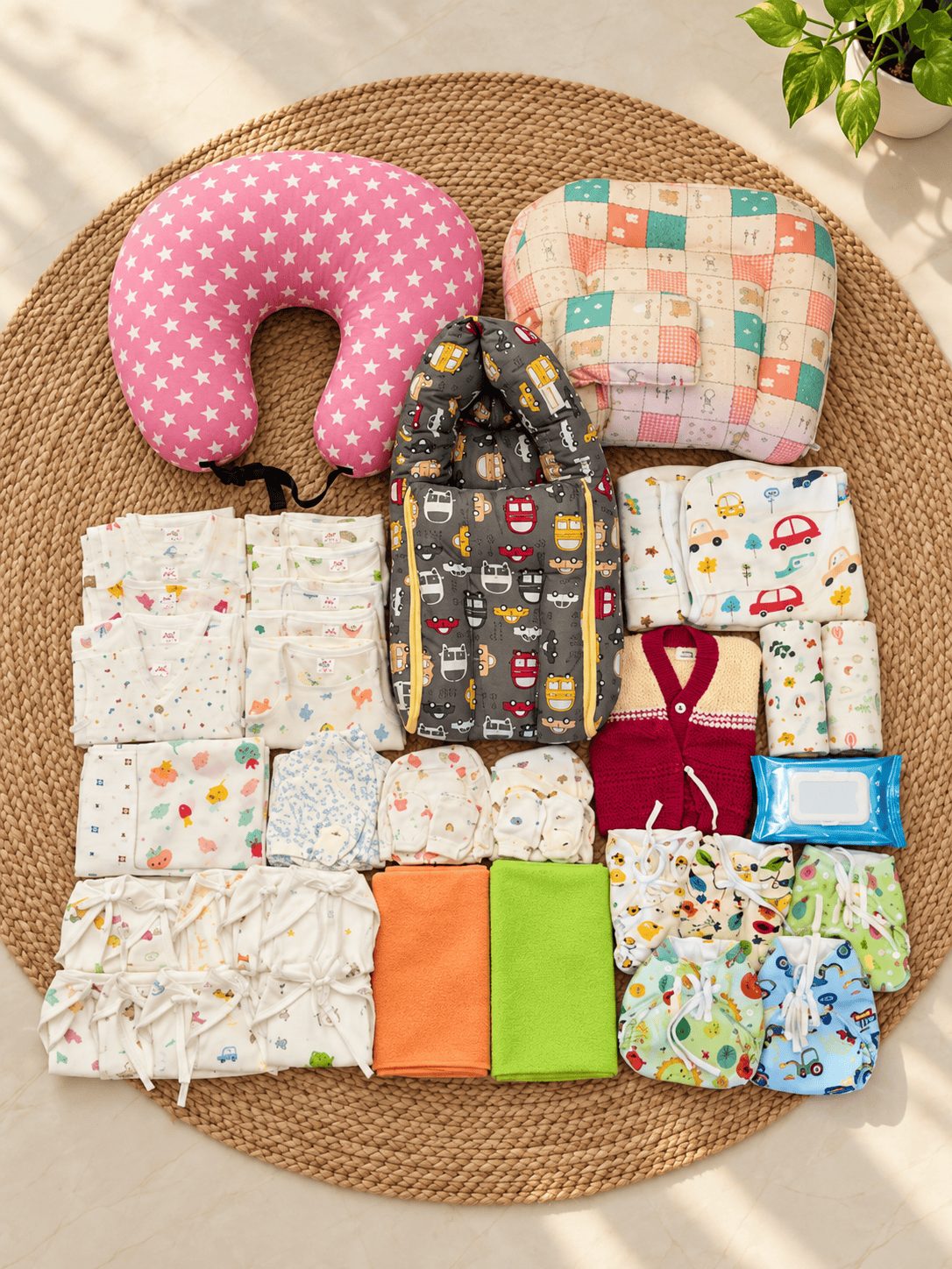 50pcs muslin newborn hospital kit/magizhchi kit /baby essential set mkit code:nbe,combo