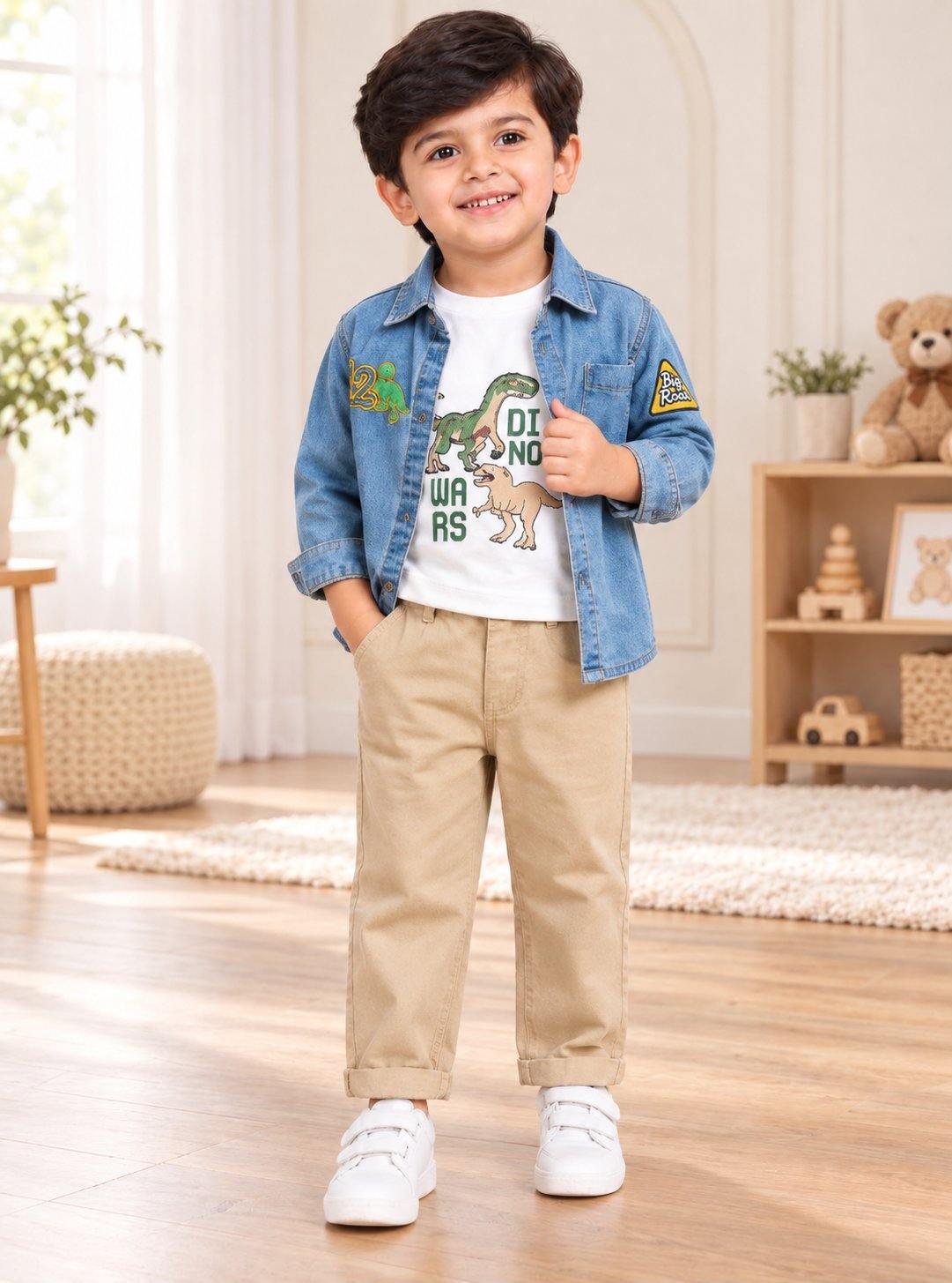 Dinosaur Adventure Kidswear Flat Layer Set